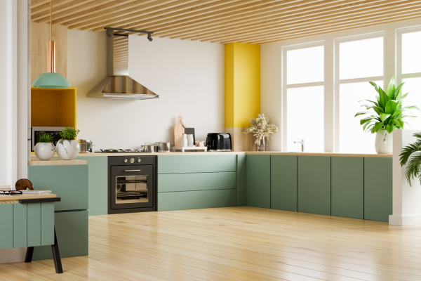 Tủ bếp MDF phủ Melamine